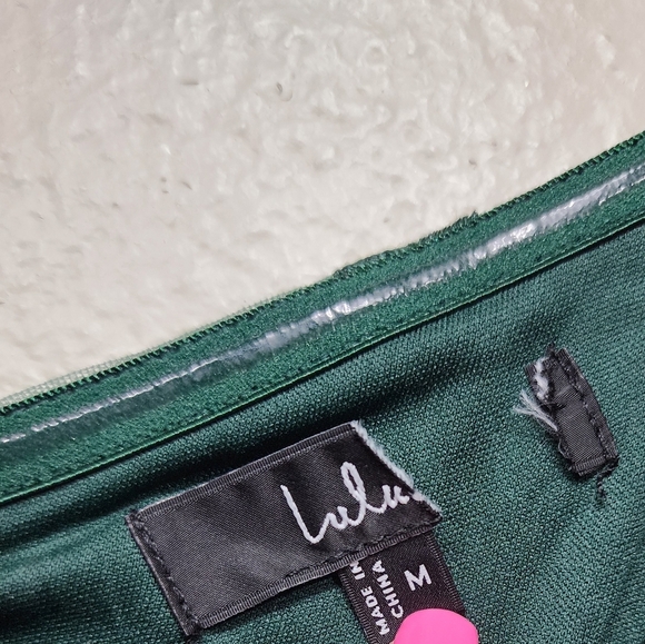 Lulus Darling Charisma Emerald Mesh Embroidered Jumpsuit M Wedding Party Evening - Picture 10 of 10